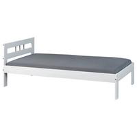 Postelja Billy, Bela, Masiven Bor, 90x200 - bela, Konvencionalno, les (90/200cm) - MID.YOU