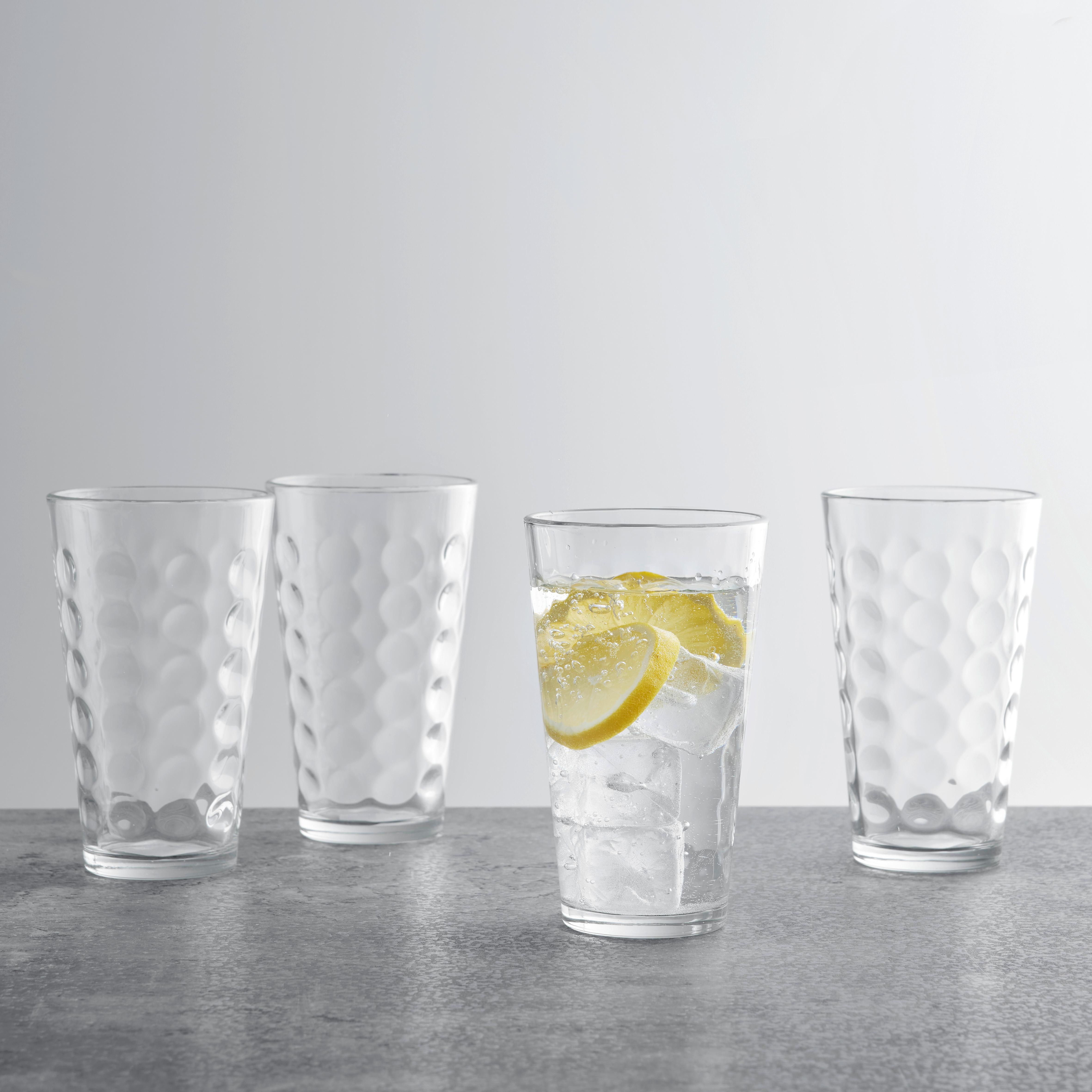 DRICKSGLAS I SET DOTS - klar, Klassisk, glas (6/14,7/8,7cm) - Mömax