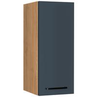 Küchenoberschrank Easytouch Blau - Blau/Eichefarben, MODERN, Holzwerkstoff/Metall (30/72/35cm) - Nobilia