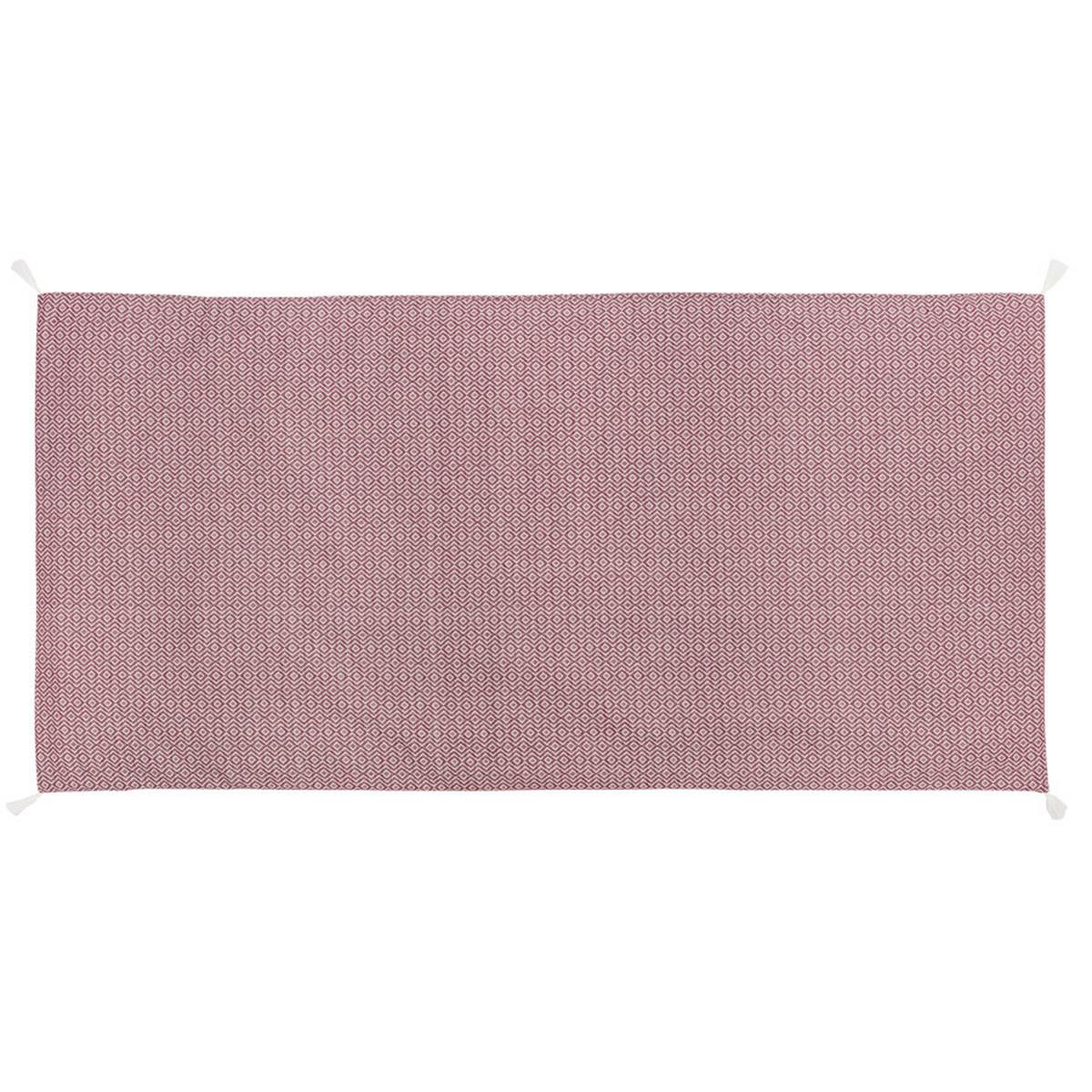Strandmatte Dobby Rot ca. 90x190cm - Terracotta, Textil (90/190cm)