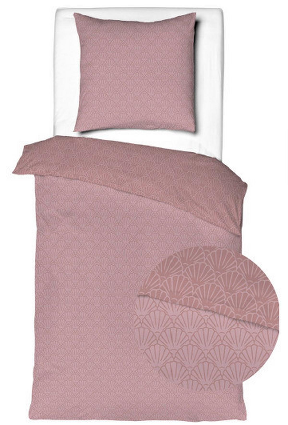 Lenjerie de pat Shell cca. 200x220/50x70 cm - mov, textil (200/220cm) - Mömax