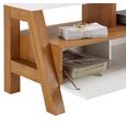 Tv-element Maja - bela/rjava, Moderno, leseni material (160/46/42cm) - Mömax modern living