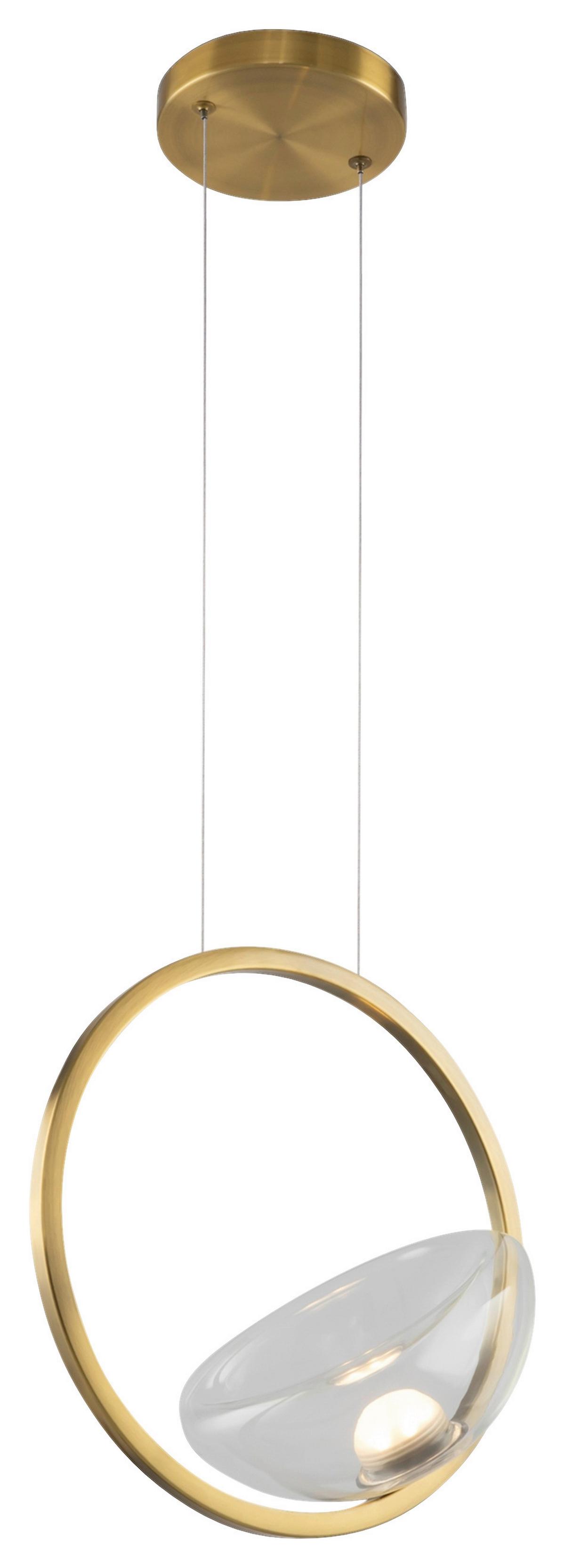 Pendelleuchte Lunare Messingfarben max. 5 Watt - Messingfarben, Basics, Glas/Metall (21,1/234,5/32cm) - MAYTONI