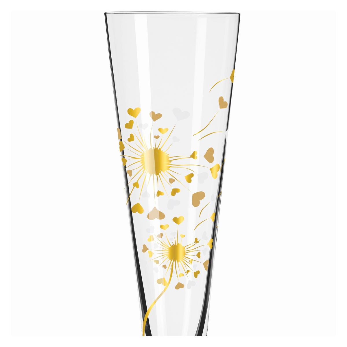 KIELISZEK DO SZAMPANA 6031007 - kolor platynowy/kolor złoty, Lifestyle, szkło (7,2/24/7,2cm) - Ritzenhoff
