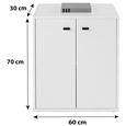Comodă 'boni' - alb, Modern, compozit lemnos (60/70/30cm) Comodă 'boni' - alb, Modern, compozit lemnos (60/70/30cm)