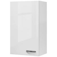 Kuhinjska Zgornja Omarica Alba, Bela, Š. 50 Cm - barve nerjavečega jekla/bela, Moderno, kovina/leseni material (50/89/32cm) - FlexWell