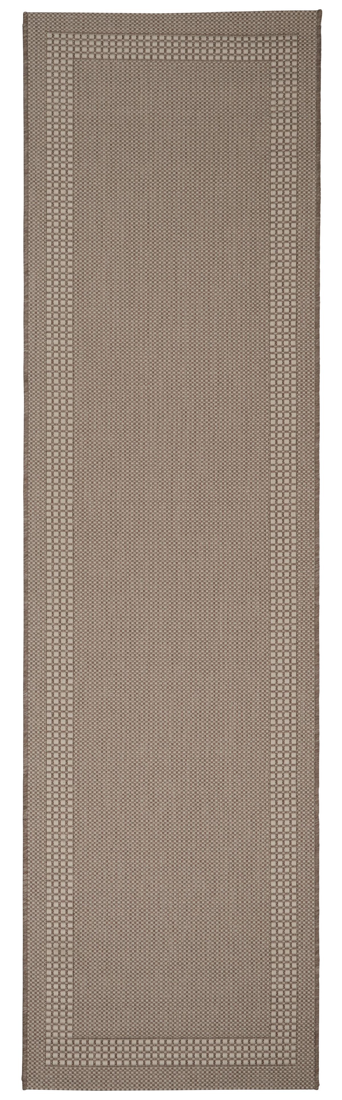 Flachwebteppich Naomi 2 in Beige ca. 80x290cm - Beige, Konventionell, Textil (80/290cm) - Modern Living