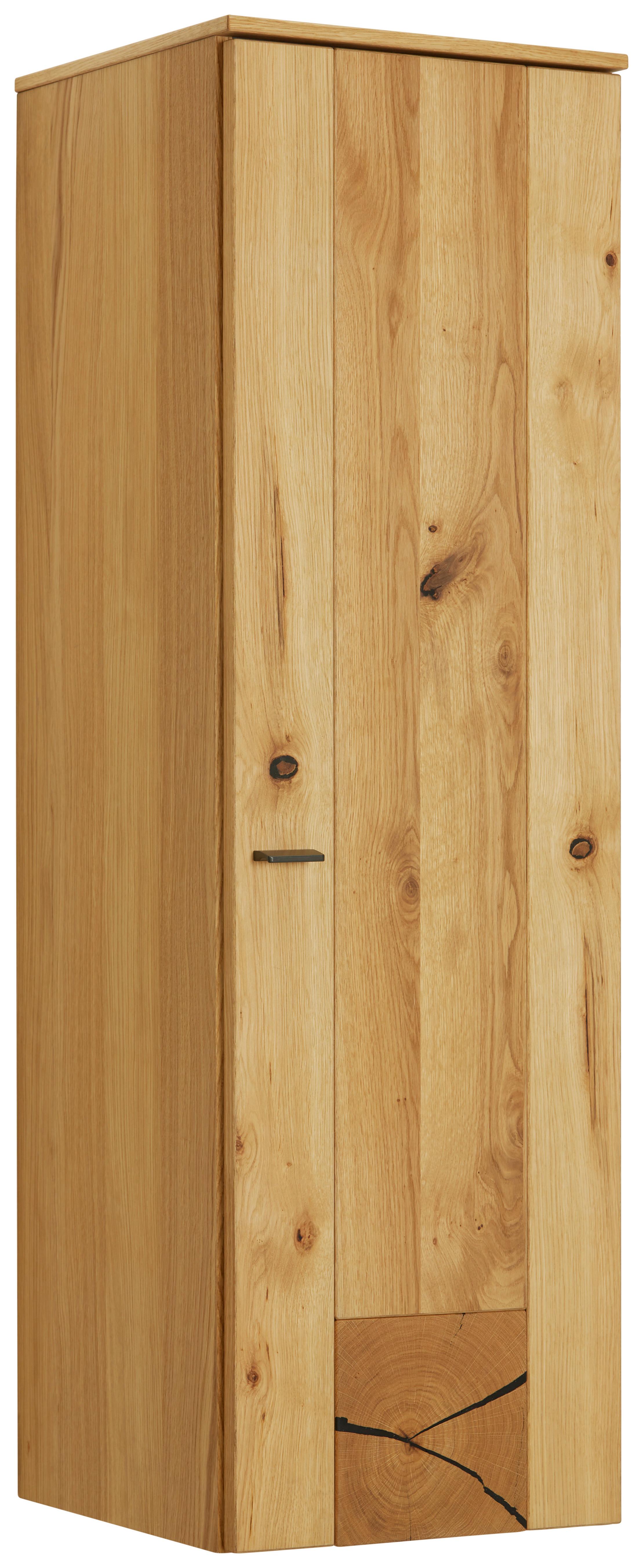 Hängeelement in Eichefarben - Eichefarben/Schwarz, Modern, Holzwerkstoff/Metall (37/119/38cm) - Premium Living