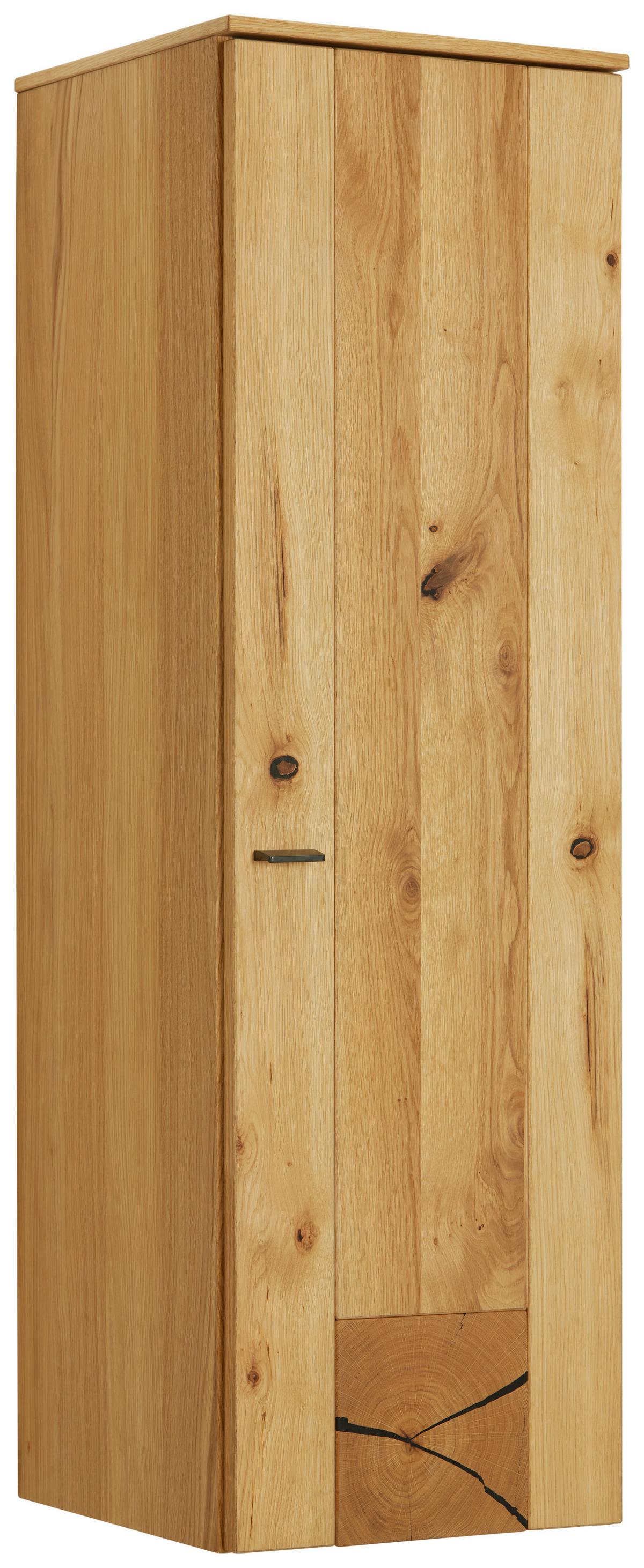 Hängeelement in Eichefarben - Eichefarben/Schwarz, Modern, Holzwerkstoff/Metall (37/119/38cm) - Premium Living