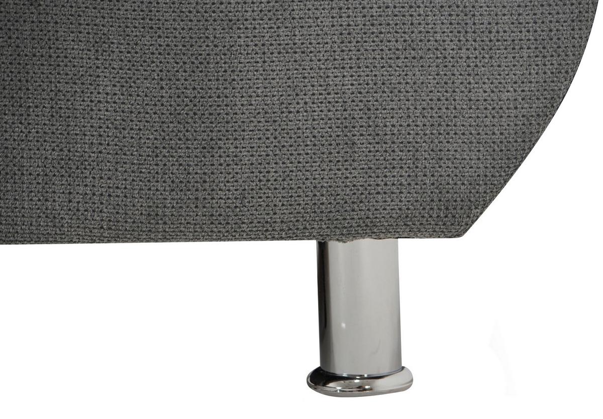 Sarokkanapé Erice - sötétszürke, Design, textil (198/312cm) - Livetastic