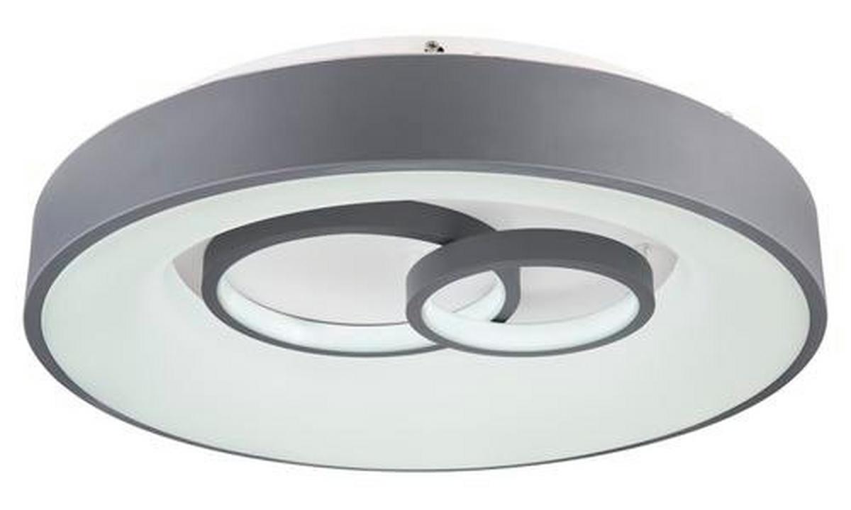 Led Svjetiljka Stropna 48416-50r Mavy - bijela/siva, Basics, metal/plastika (48/10cm) - Globo