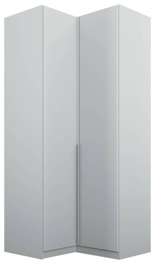 Dulap pe colț ALABAMA - gri deschis, Modern, material pe bază de lemn (100/229/102cm)