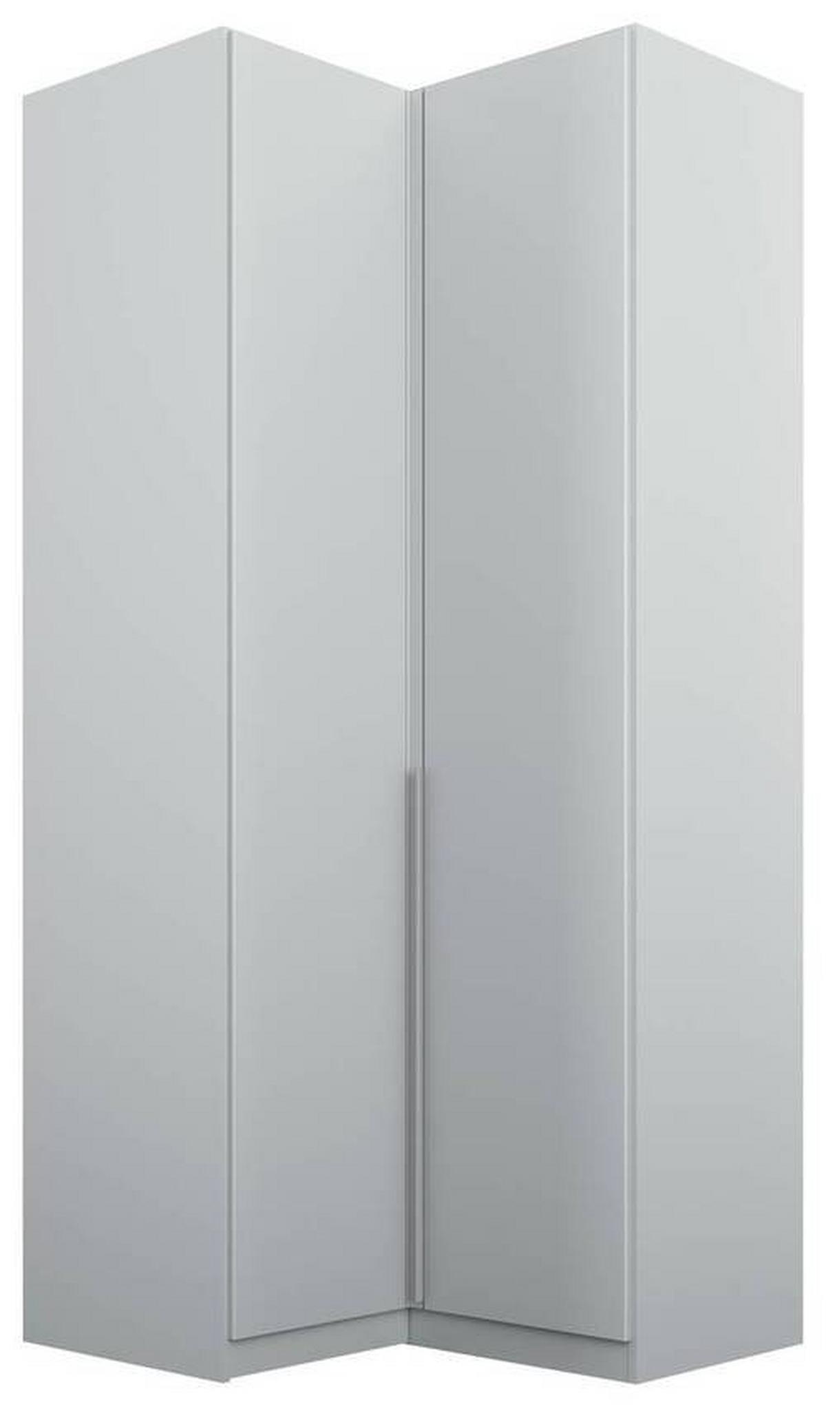 Dulap pe colț ALABAMA - gri deschis, Modern, material pe bază de lemn (100/229/102cm)