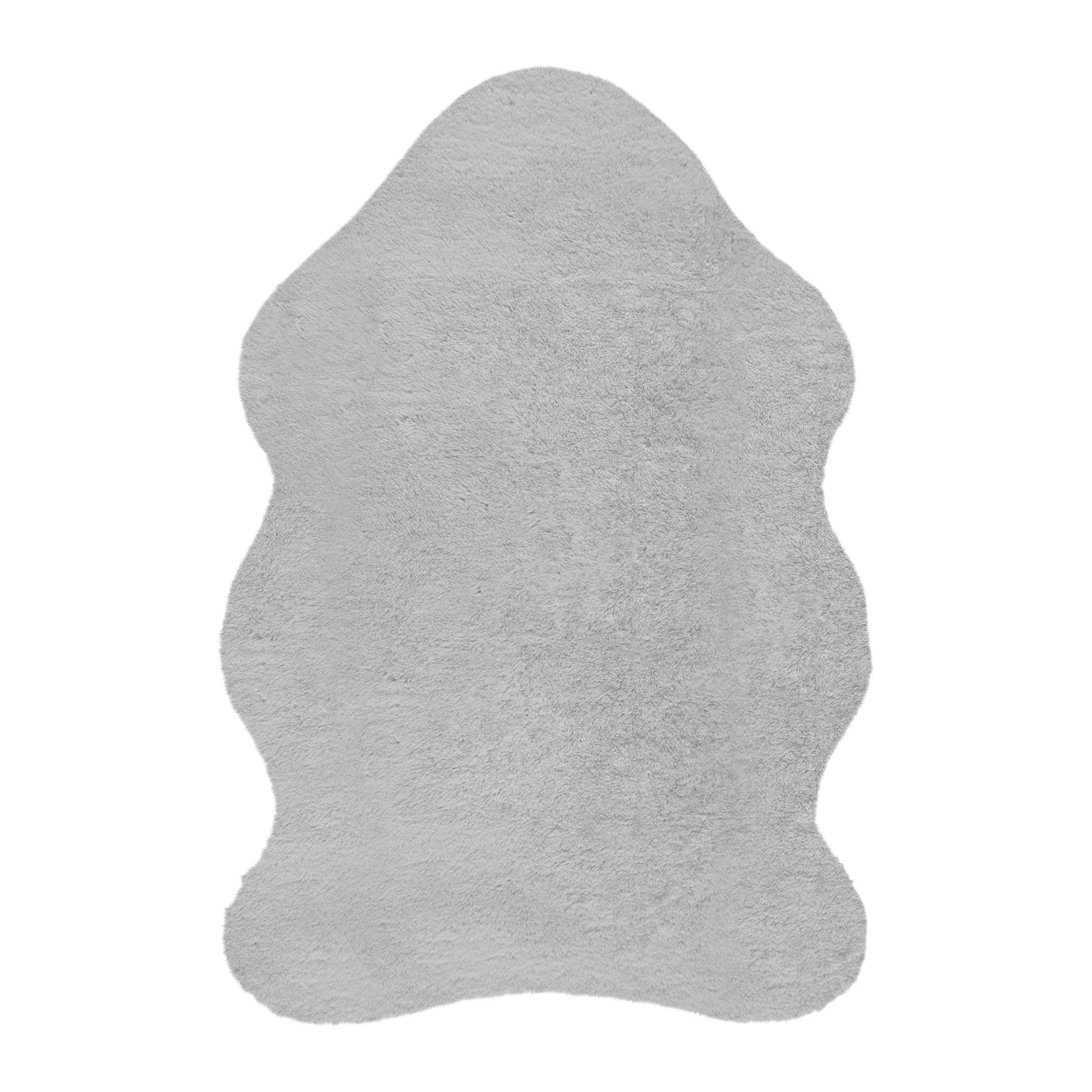 Kunstfell Nico 1 Grau ca. 60x90cm - Grau, KONVENTIONELL, Fell (60/90cm) - Mömax