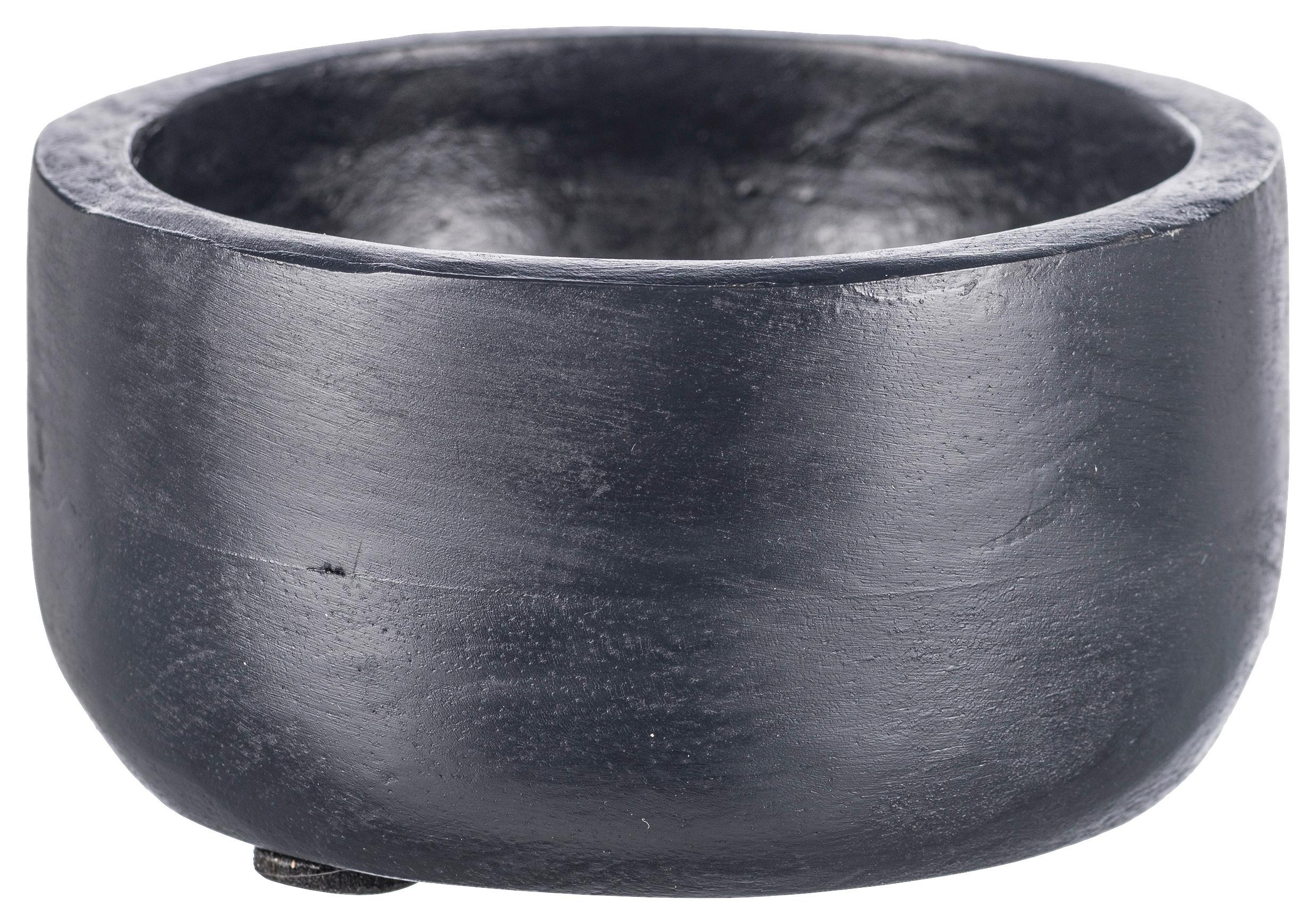 Dekoschale Marco I in Schwarz - Schwarz, MODERN, Holz (10/6cm) - Modern Living