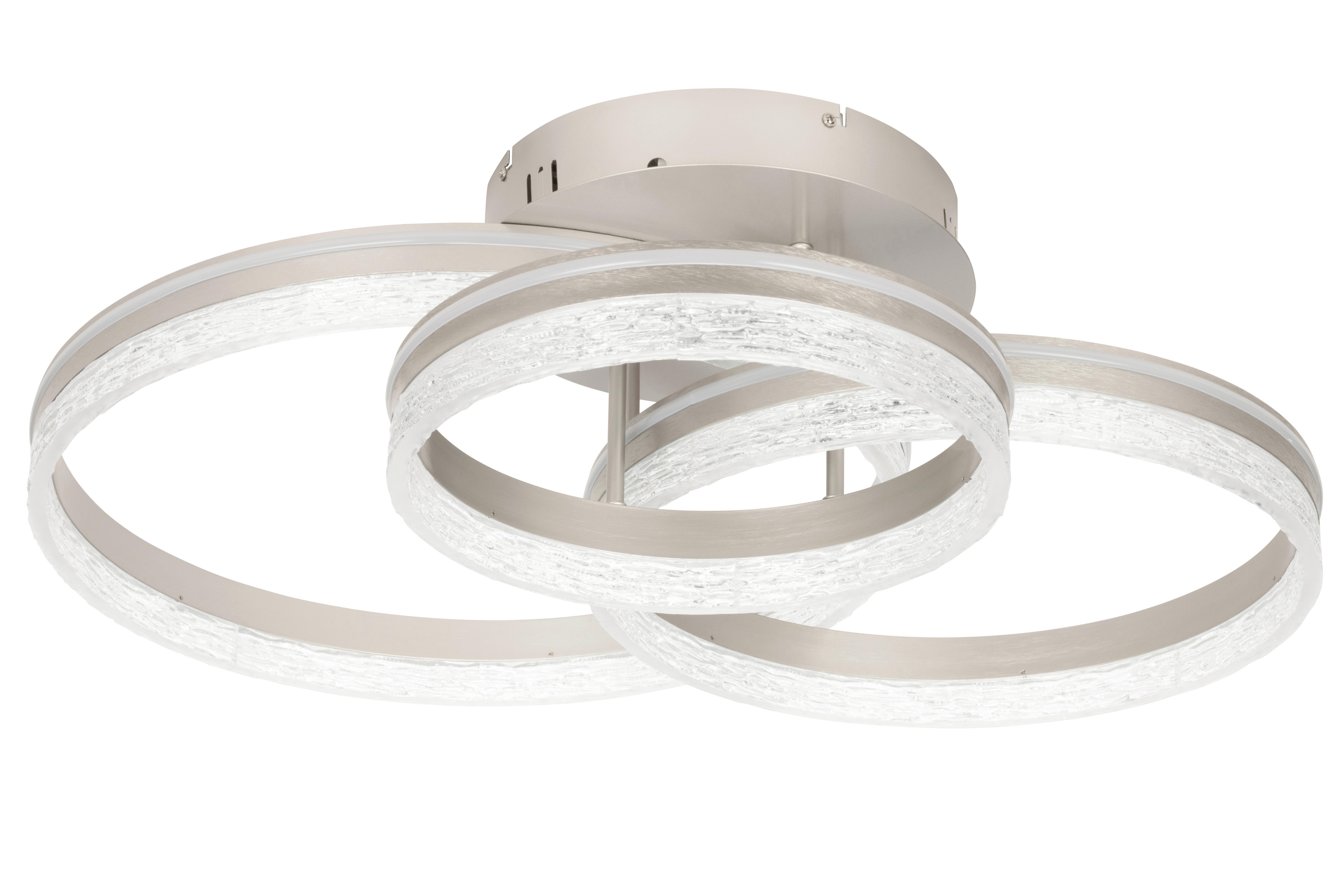 LAMPA SUFITOWA LED SWANSEA *SBN* - cappuccino, Design, tworzywo sztuczne/metal (72/63/22cm) - Novel