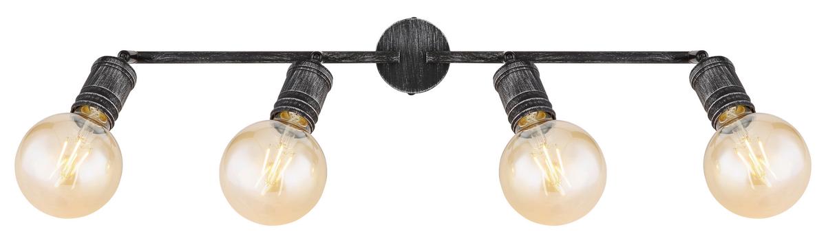 Strahler 54038-4 in Nickelfarben max. 40 Watt - Nickelfarben, Basics, Metall (60/8/11cm) - Globo