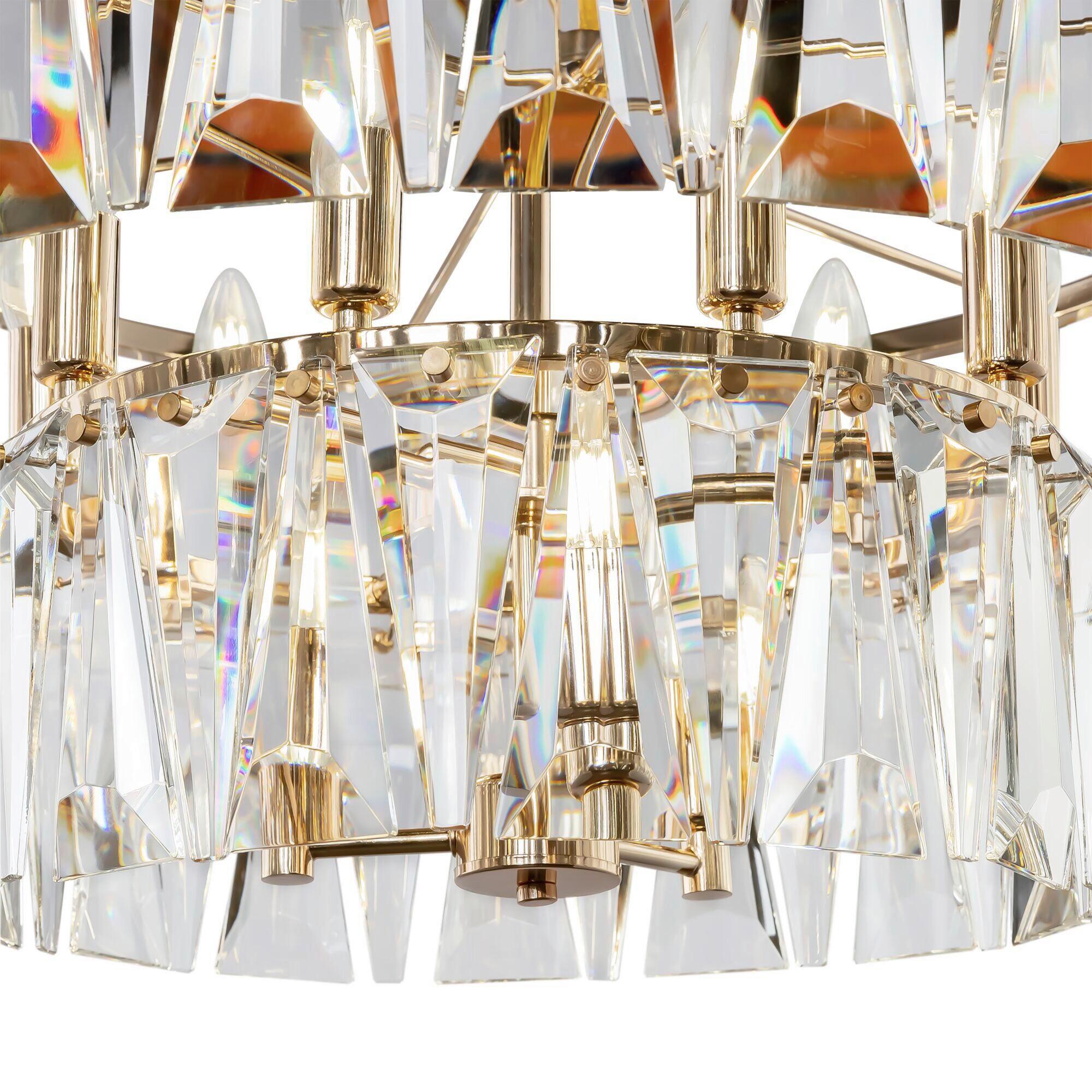 PENDELLEUCHTE PUNTES - Goldfarben, Trend, Metall (68/37/68cm) - MAYTONI