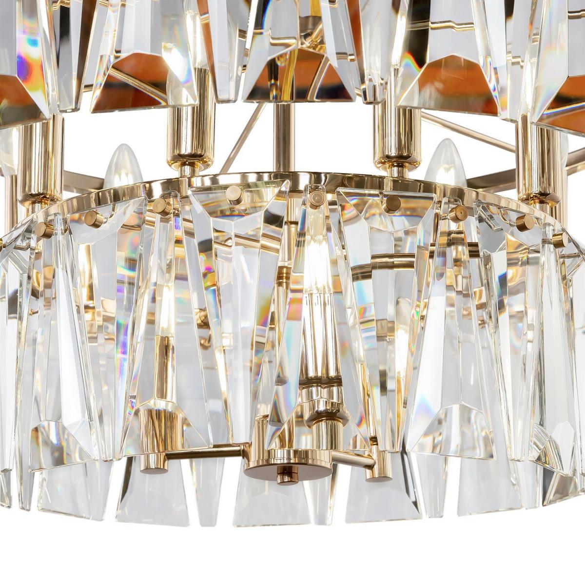PENDELLEUCHTE PUNTES - Goldfarben, Trend, Metall (68/37/68cm) - MAYTONI