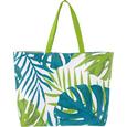 TORBA ZA NA PLAŽO GREEN LEAF - modra/bela, tekstil (44/15cm) - Mömax modern living TORBA ZA NA PLAŽO GREEN LEAF - modra/bela, tekstil (44/15cm) - Mömax modern living