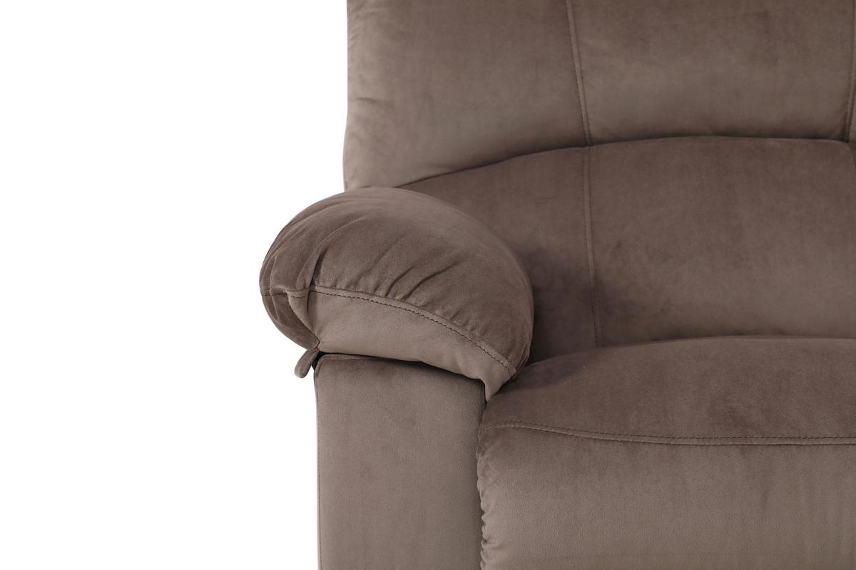 NAROŻNIK LINCOLN - czarny/brązowy, Konventionell, tworzywo sztuczne/tkanina (253/100/253cm) - P & B