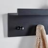 VÄGGHÄNGARE BENNY -SB- - svart, Modern, trämaterial (40/12/10cm) - Mömax