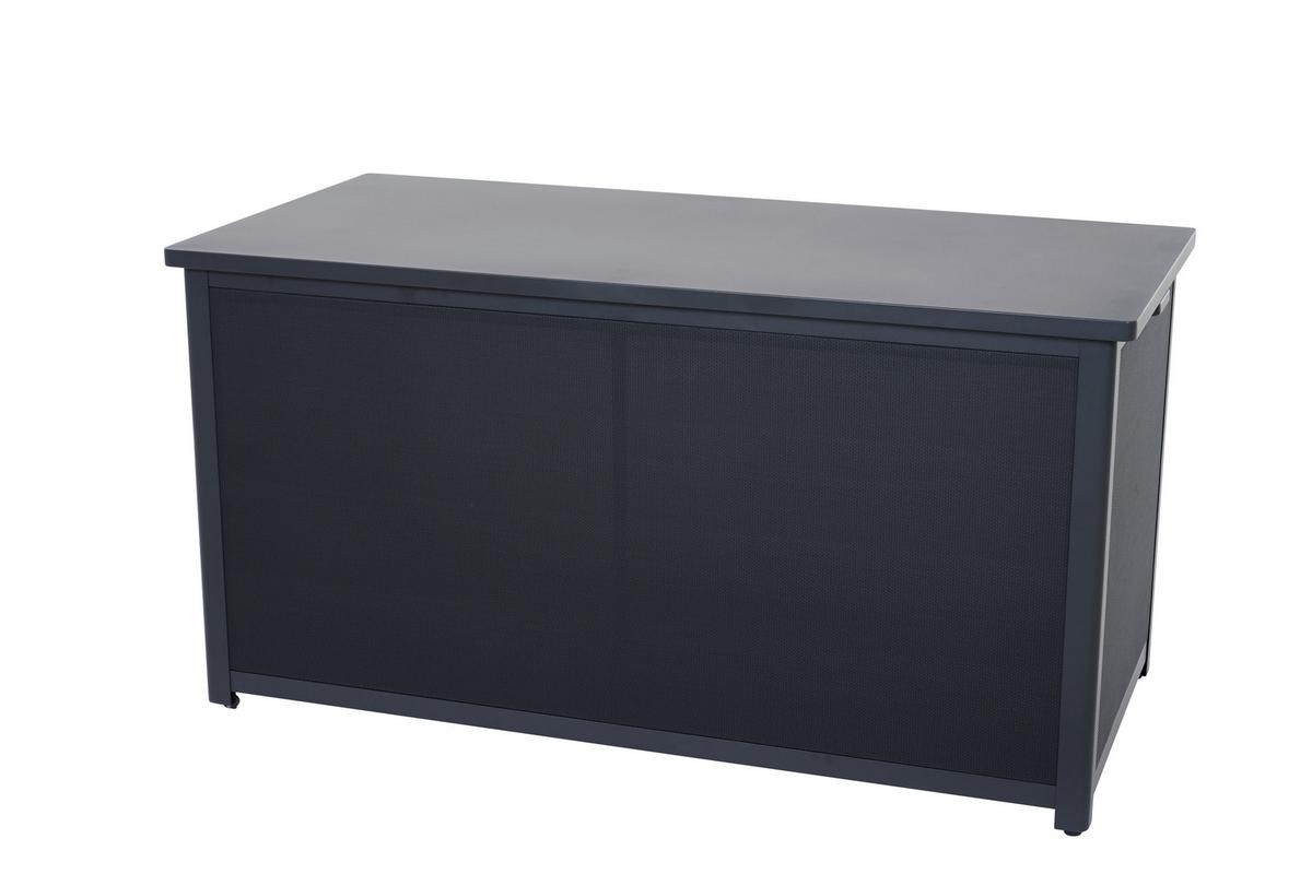 Kissenbox Sabano Grau - Grau, Basics, Kunststoff/Metall (79,3/83/159cm) - Siena Garden