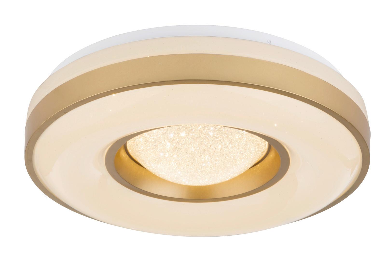 Led Mennyezeti Lámpa Colla - opál/aranyszínű, műanyag/fém (41/10cm)