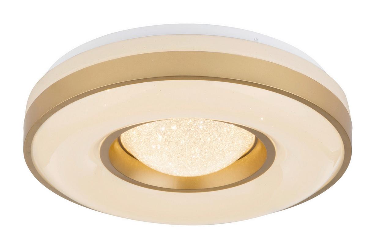Led Mennyezeti Lámpa Colla - opál/aranyszínű, műanyag/fém (41/10cm)