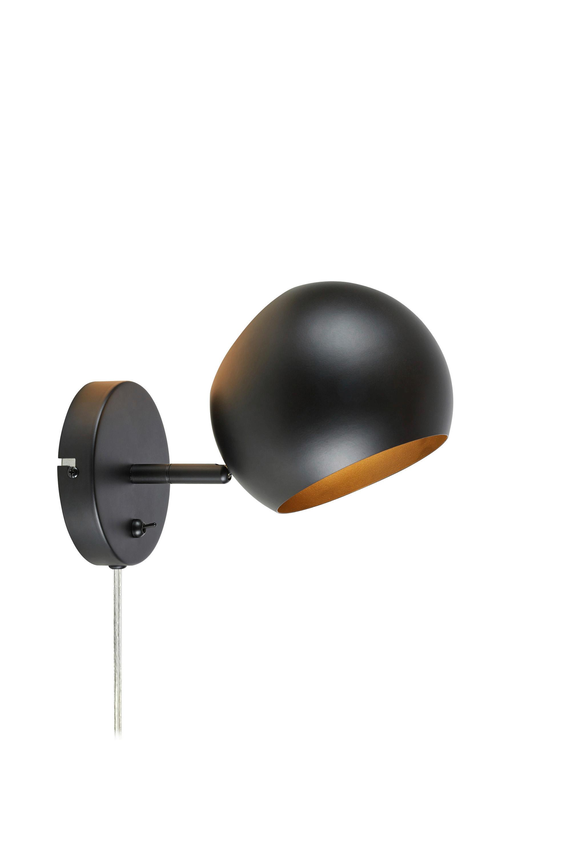 Wandleuchte Edgar max. 40 Watt - Schwarz, Basics (15/24/14cm) - Markslöjd