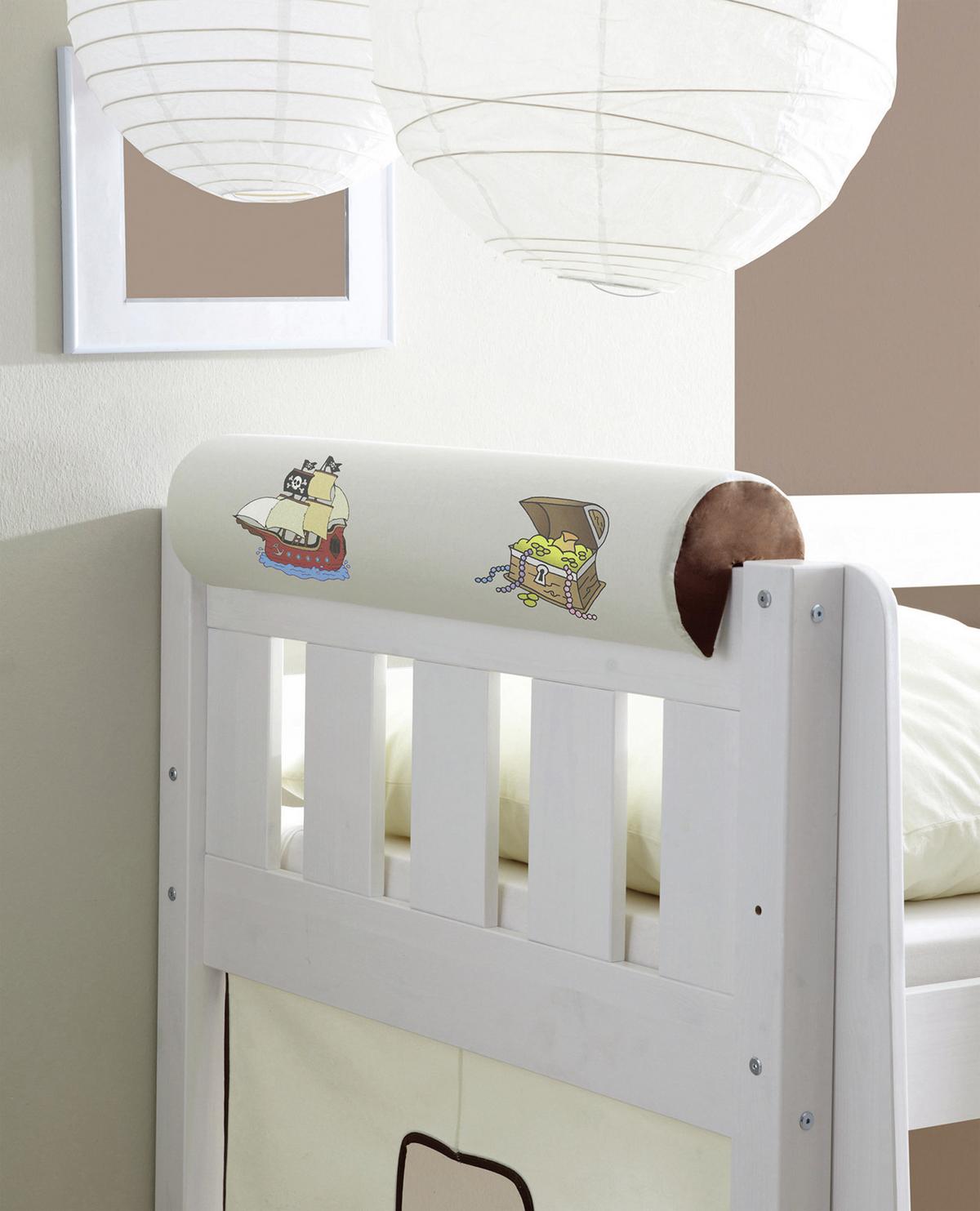 Otroški Vzglavnik Za Vrat Leni - bež/rjava, Konvencionalno, tekstil (16,5/79cm) - MID.YOU