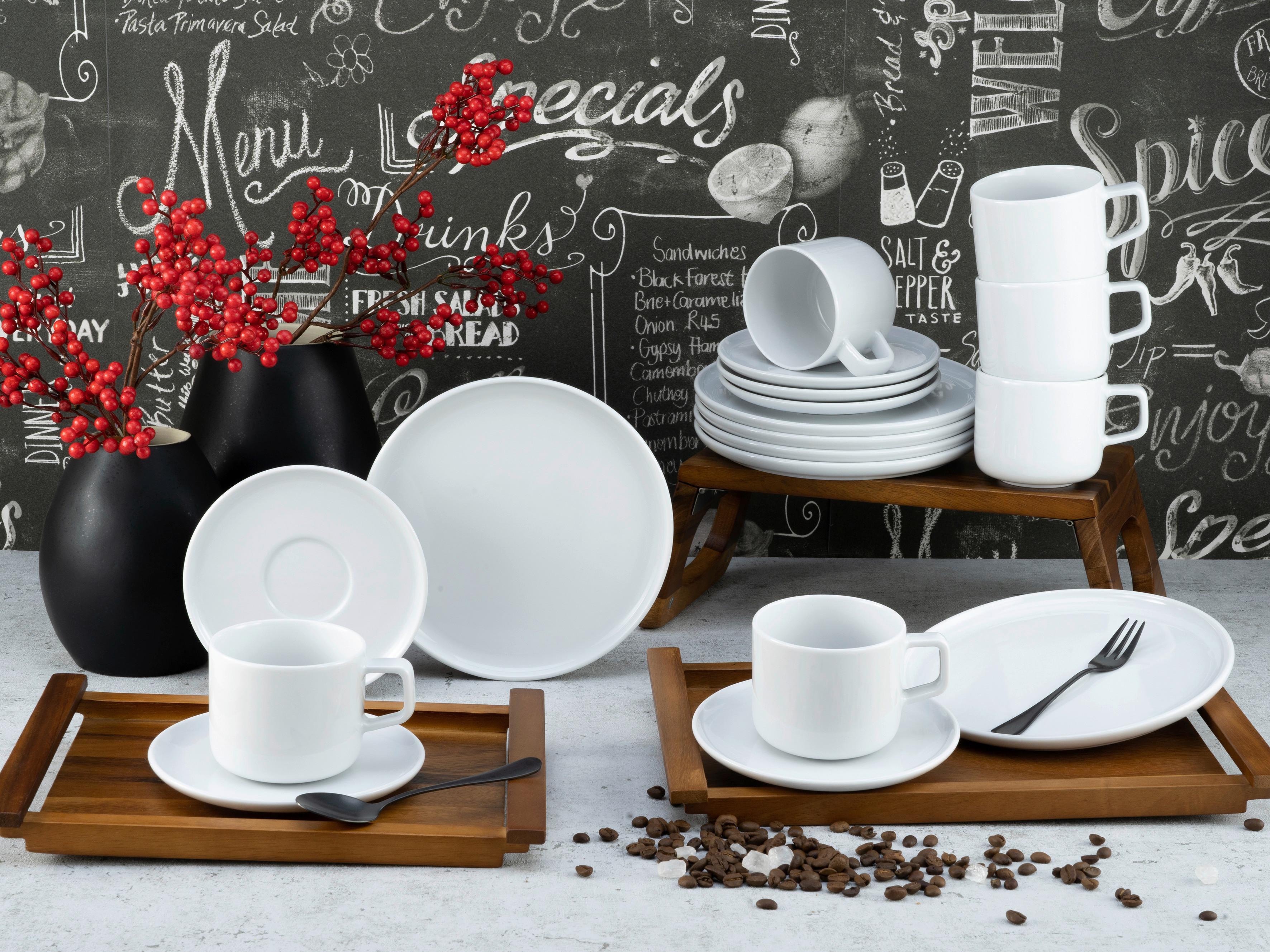Kavni Servis Chef Collection, 18-Delni - bela, Basics, keramika - Creatable