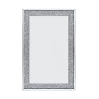 Wandspiegel Diamant In Silberfarben - srebrne barve/prozorno, Trendi, umetna masa/steklo (80/120/2,2cm) - Mömax