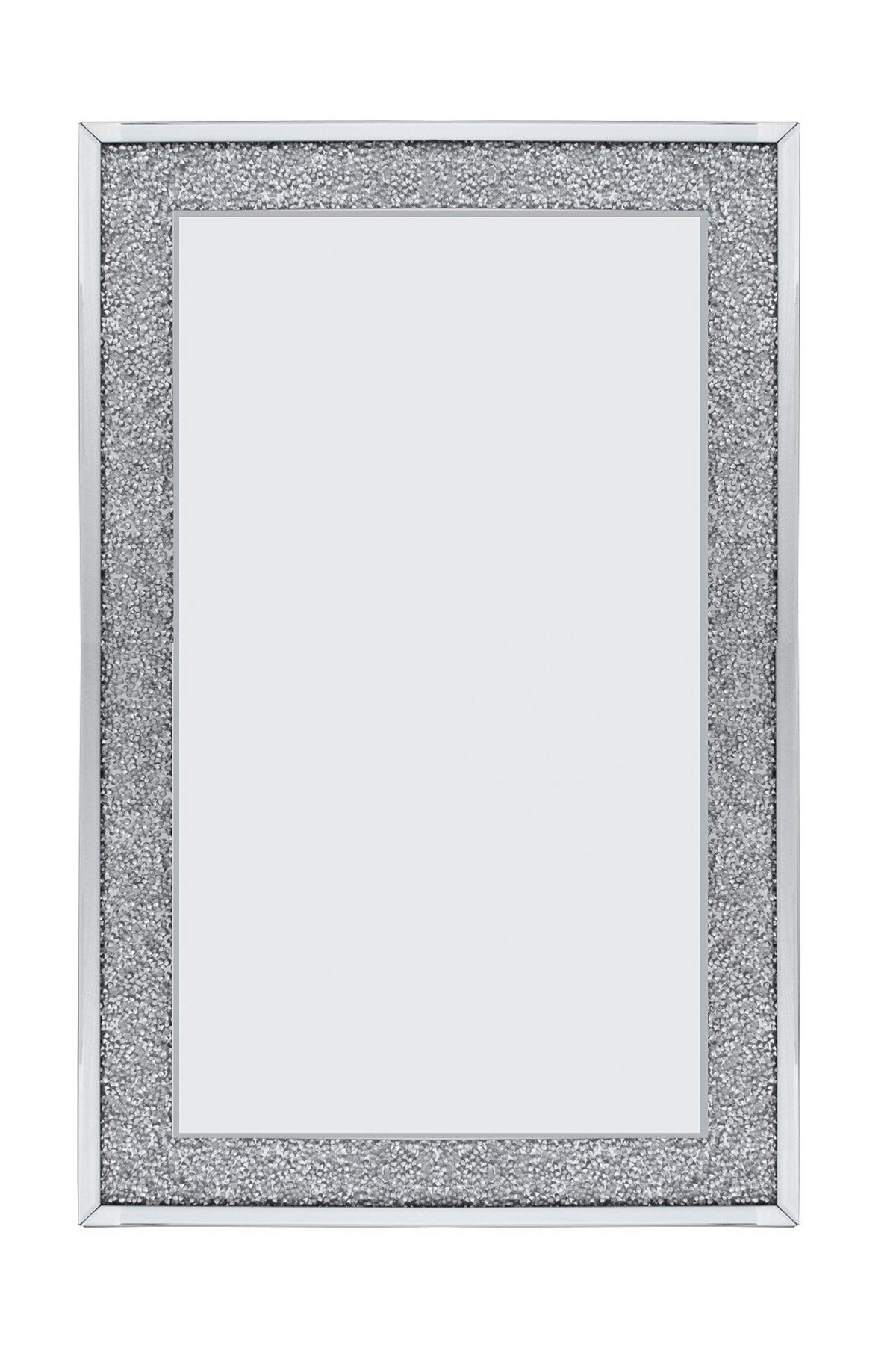Wandspiegel Diamant In Silberfarben - srebrne barve/prozorno, Trendi, umetna masa/steklo (80/120/2,2cm) - Mömax