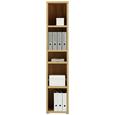 Regal Eichefarben - Eichefarben/Alufarben, MODERN, Holzwerkstoff/Kunststoff (40/199,8cm) - Premium Living Regal Eichefarben - Eichefarben/Alufarben, MODERN, Holzwerkstoff/Kunststoff (40/199,8cm) - Premium Living