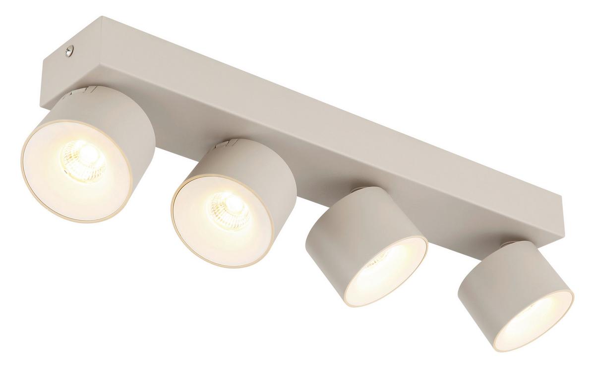 LED Reflektor 56961-4s Rae - homokszínű/fehér, Design, műanyag/fém (45.5/7.2/12cm) - Globo