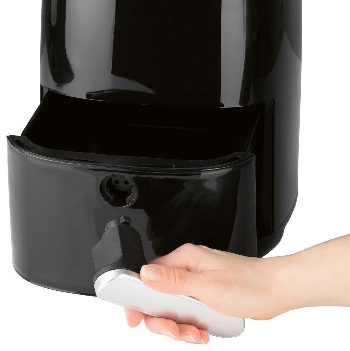 Heißluftfritteuse Gourmetmaxx Schwarz max. 1350 Watt - Schwarz, MODERN, Kunststoff/Metall (29/22,5/29,5cm)