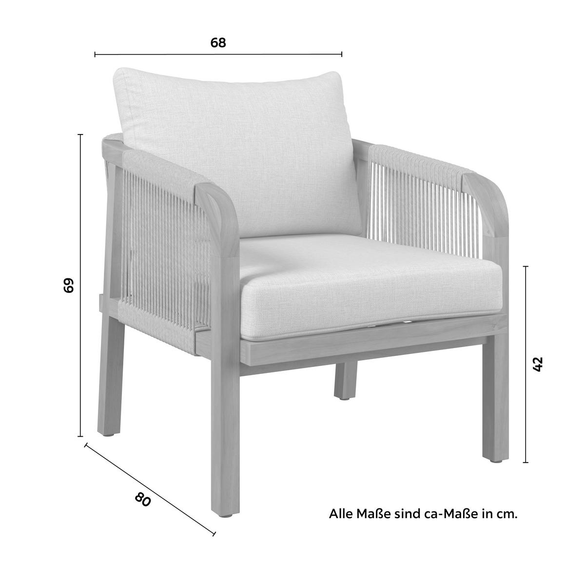 Set grădină Simba - culoare lemn acacia, Natur, lemn (100/65/36cm) - Mömax