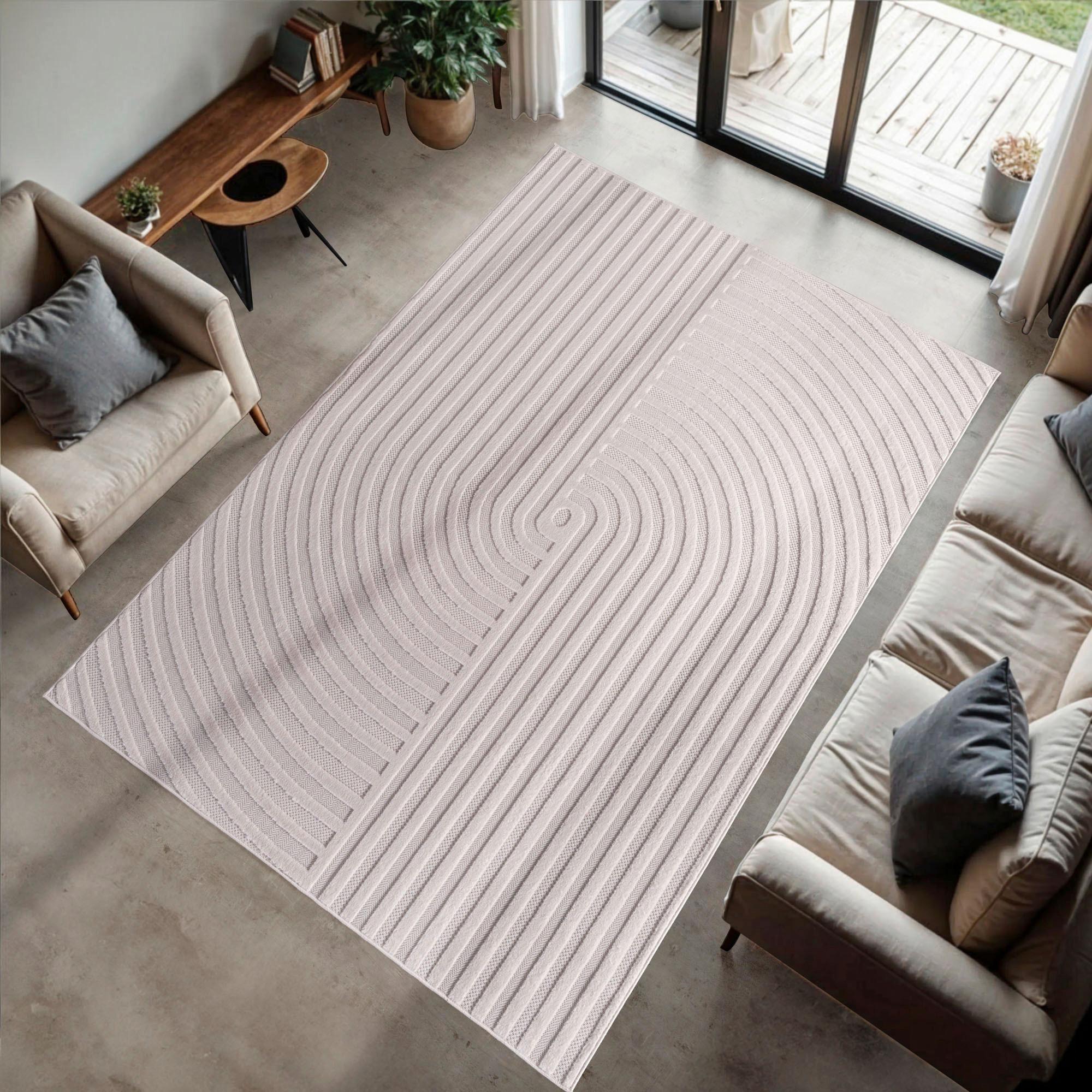 Flachwebeteppich Doha Creme ca. 200x290cm - Creme, Basics, Textil (200/290cm)