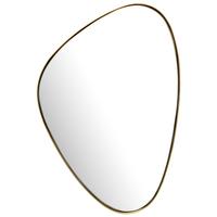 WANDSPIEGEL WL7.111 - Goldfarben, Design, Glas/Metall (46/70/2,5cm) - MID.YOU