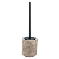 KOMPLET DO WC FEDIO - beżowy/czarny, Basics, metal/ceramika (11,5/39,5/11,5cm) - Wenko