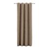Perdea cu inele tip capsă Velours - maro deschis, Konventionell, textil (140/245cm) - Modern Living