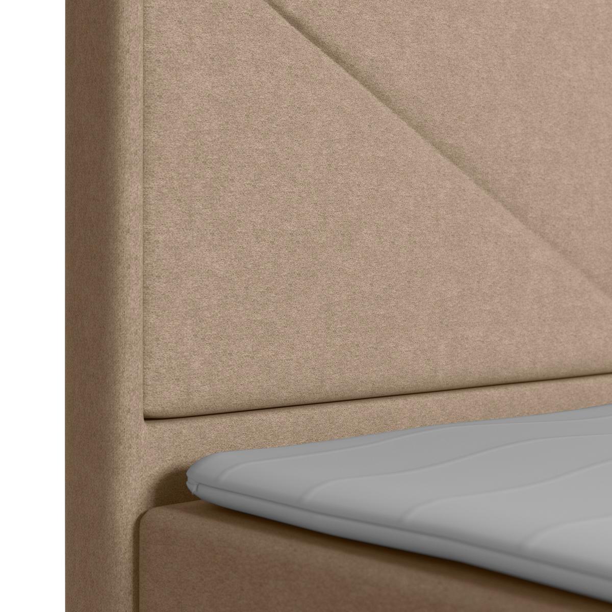 Boxspringbett Lima ca. 140x200 cm Naturfarben - Naturfarben, MODERN, Holz/Kunststoff (140/200cm) - MID.YOU