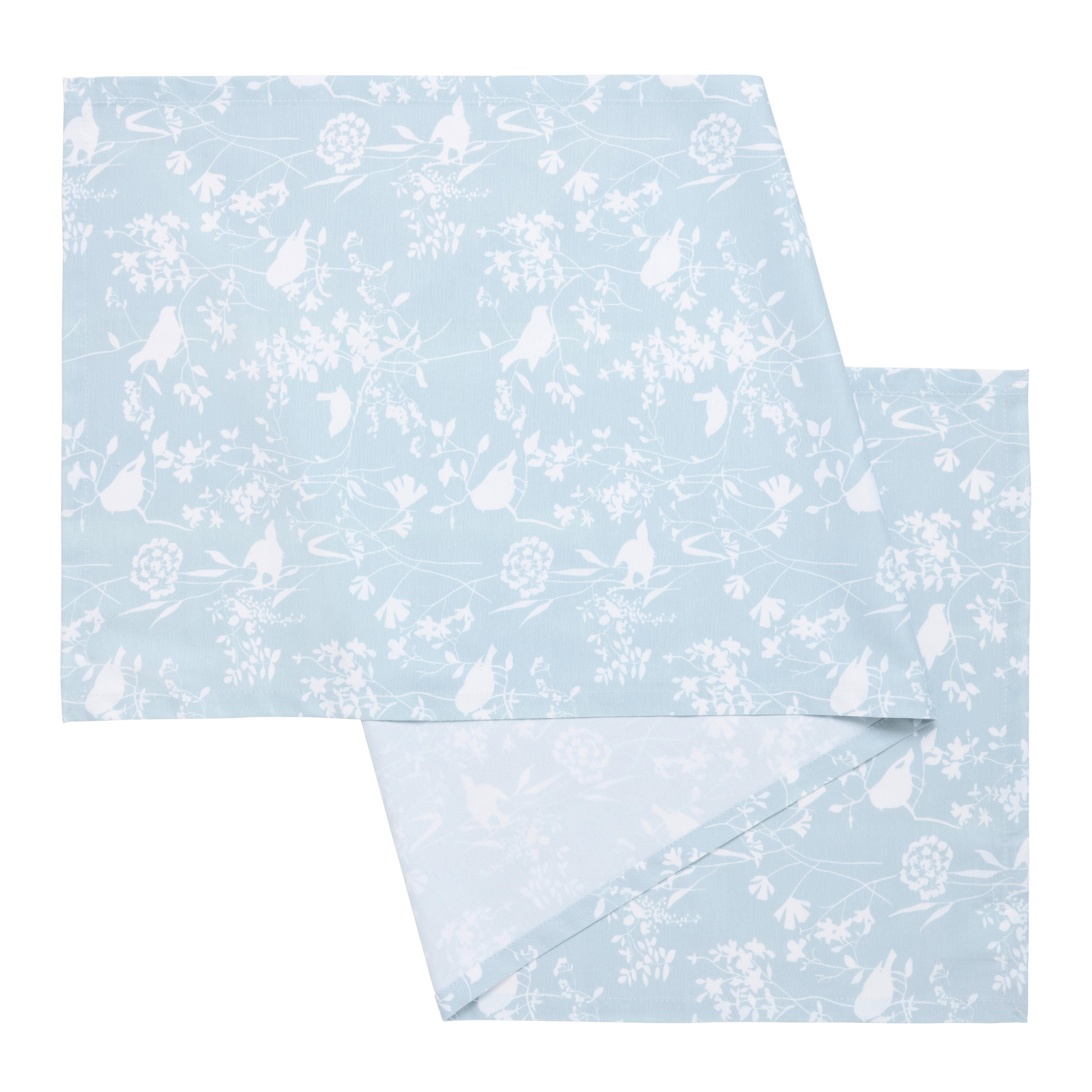 Tischläufer Steffi Blau ca. 45x150cm - Blau, LIFESTYLE, Textil (45/150cm) - Mary's