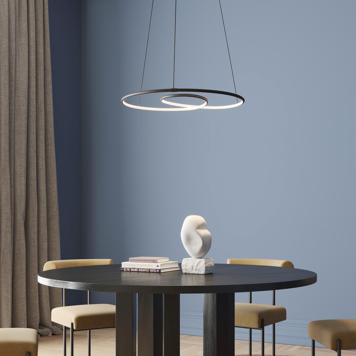 LAMPA WISZĄCA LED BIRMINGHAM *SBN* - czarny, Lifestyle, tworzywo sztuczne/metal (67/150cm) - Novel