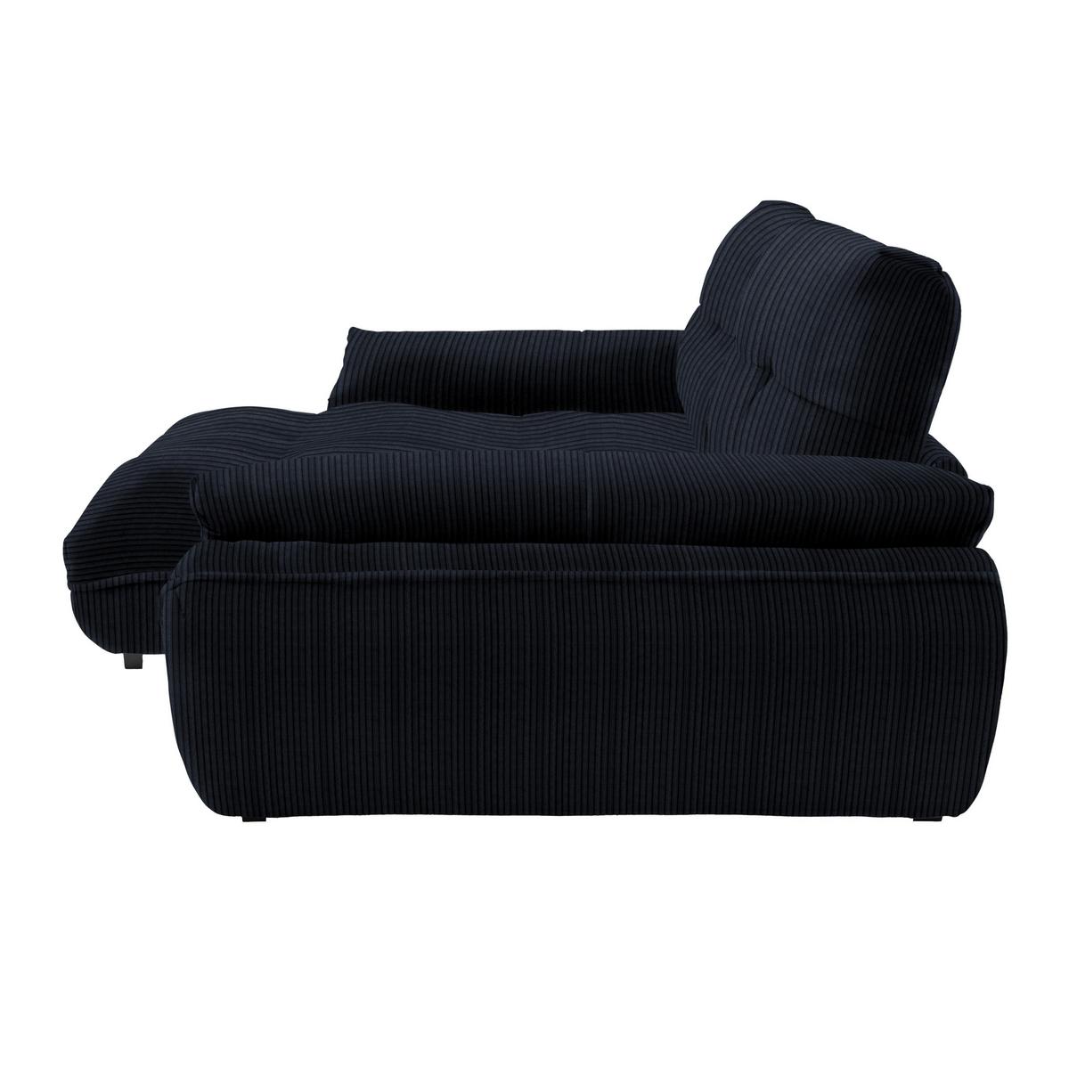 Wohnlandschaft Vivo Dunkelgrau - Dunkelgrau/Schwarz, MODERN, Kunststoff/Textil (179/63/317cm) - Based