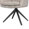 STOEL MET ARMELEUNINGEN LAURIN - Lichtgrijs, Modern, Hout/Textiel (59/93/63cm) - Bessagi Home