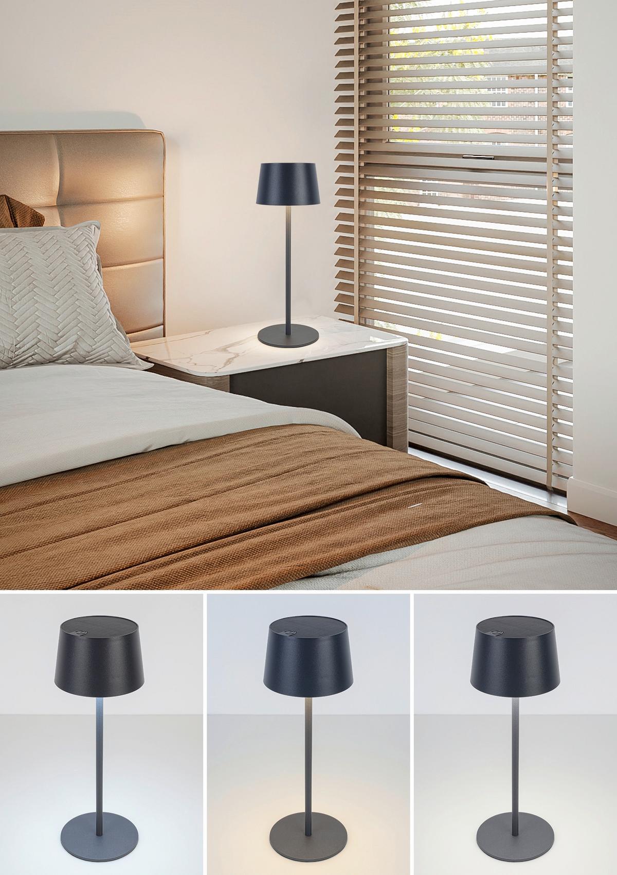 Solarleuchte Zitz Anthrazit max. 1,2 Watt - Anthrazit, KONVENTIONELL, Kunststoff (9/25cm) - Mömax