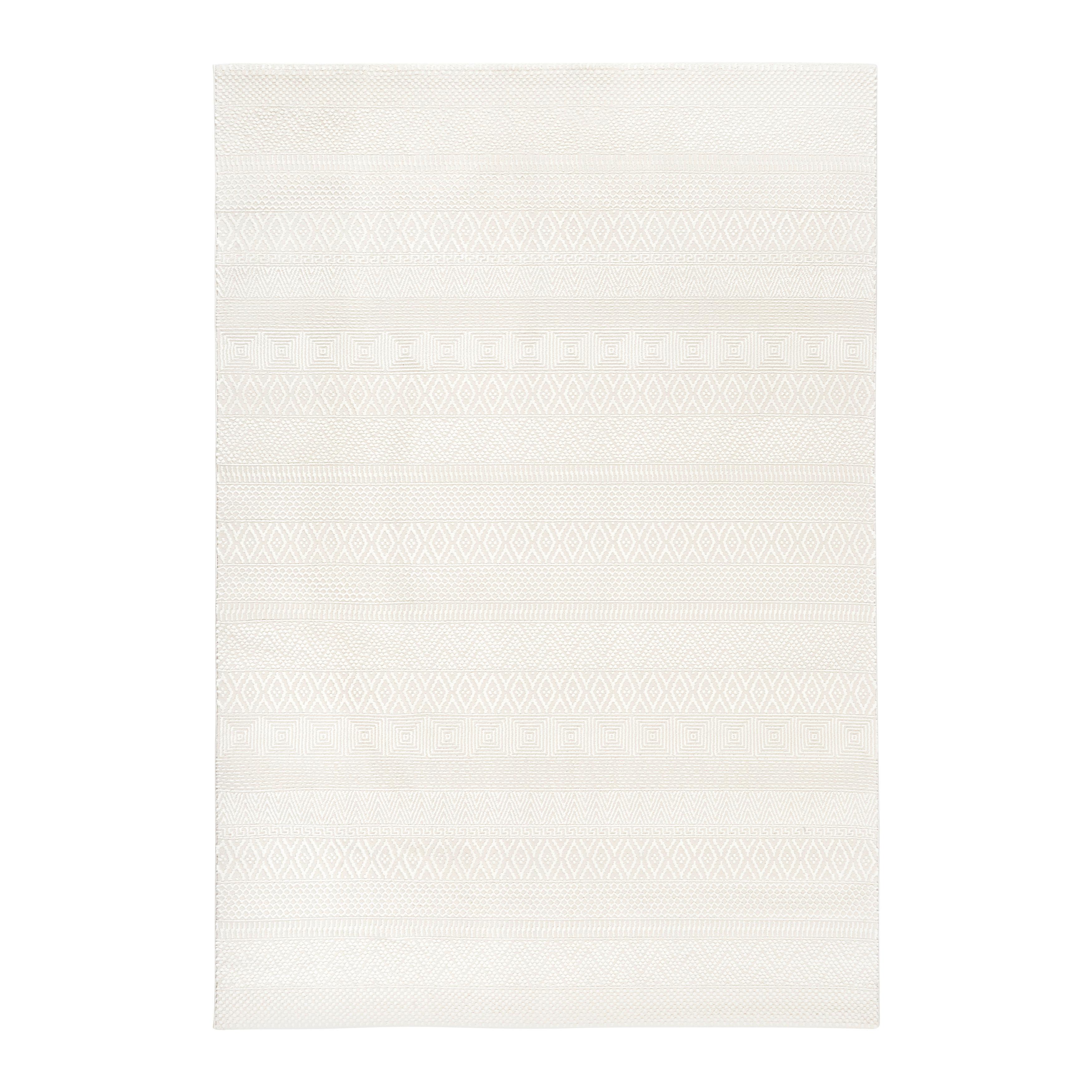 Webteppich Sign in Creme ca. 120x170cm - Creme, ROMANTIK / LANDHAUS, Textil (120/170cm) - Mömax