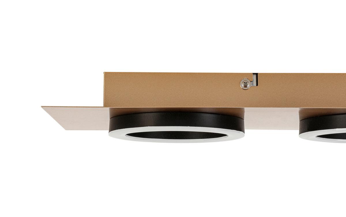 Plafonieră cu LED Emilore - cappuccino/negru, Modern, plastic/metal (60/18/5,1cm) - Mömax